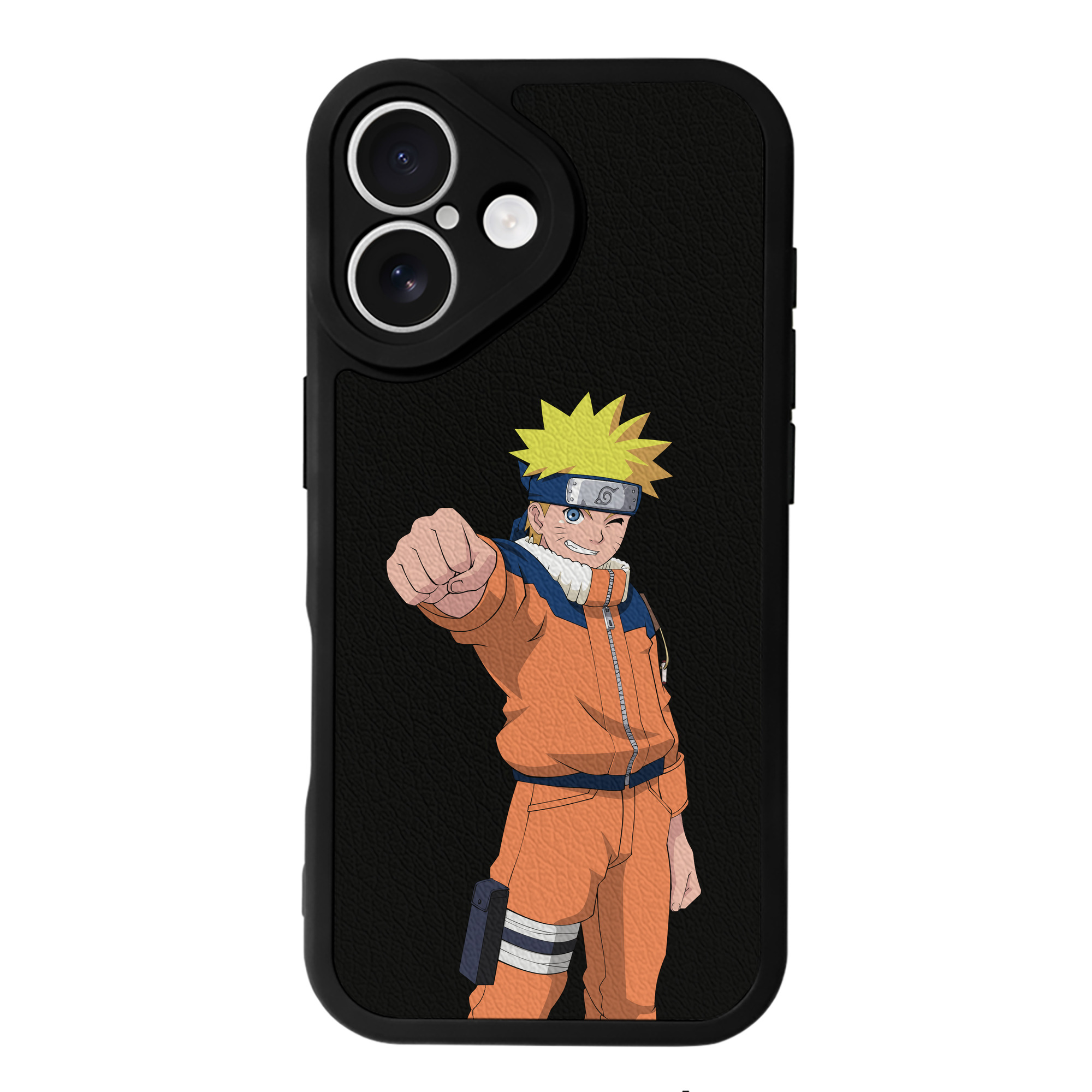 （画像用） NARUTO -ナルト- うずまき ナルト Uzumaki Naruto 【iPhone 16シリーズ対応】シリコンスマホケース（レザー調） 材質：シリコン